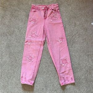 pink star jeans